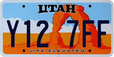 UT license plate Y127FF