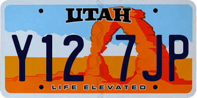 UT license plate Y127JP