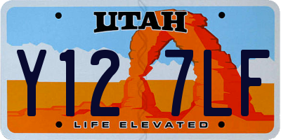 UT license plate Y127LF