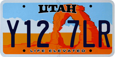 UT license plate Y127LR