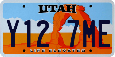 UT license plate Y127ME