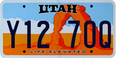 UT license plate Y127OQ