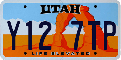 UT license plate Y127TP