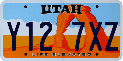 UT license plate Y127XZ