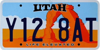UT license plate Y128AT
