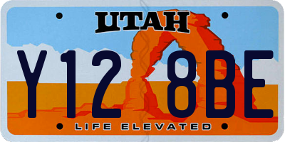 UT license plate Y128BE