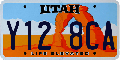 UT license plate Y128CA
