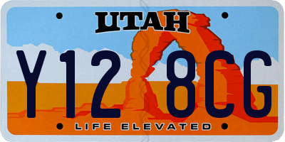 UT license plate Y128CG