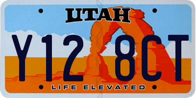UT license plate Y128CT