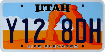 UT license plate Y128DH
