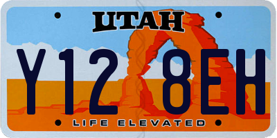 UT license plate Y128EH
