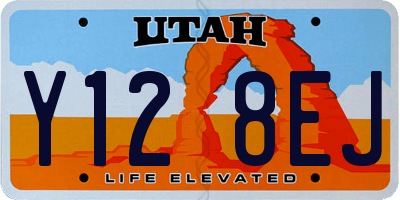 UT license plate Y128EJ
