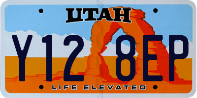 UT license plate Y128EP