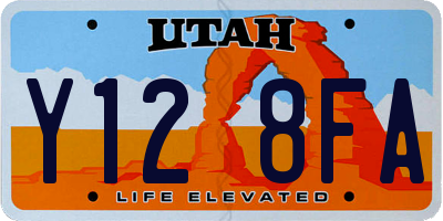 UT license plate Y128FA