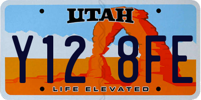 UT license plate Y128FE