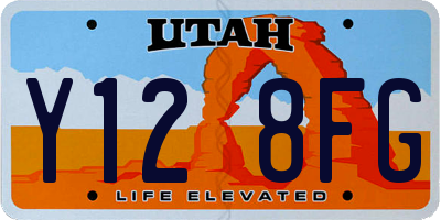 UT license plate Y128FG