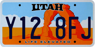 UT license plate Y128FJ