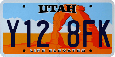 UT license plate Y128FK