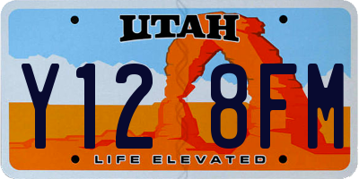 UT license plate Y128FM