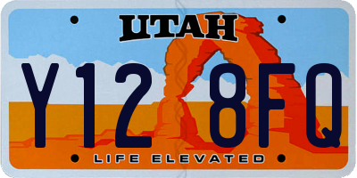 UT license plate Y128FQ