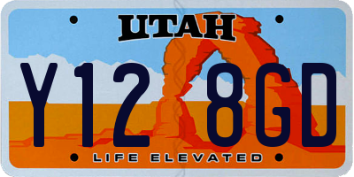 UT license plate Y128GD