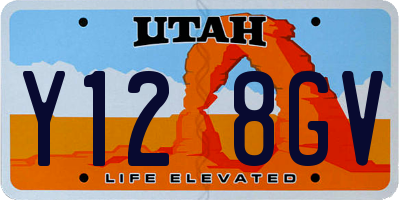 UT license plate Y128GV