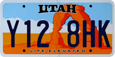 UT license plate Y128HK