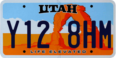 UT license plate Y128HM