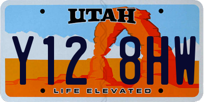 UT license plate Y128HW