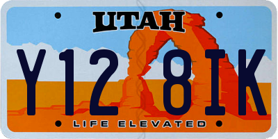 UT license plate Y128IK
