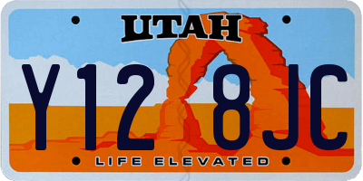 UT license plate Y128JC