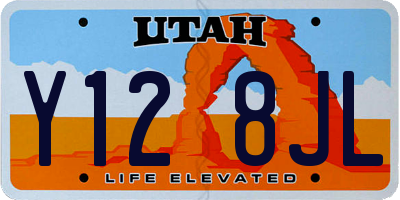 UT license plate Y128JL