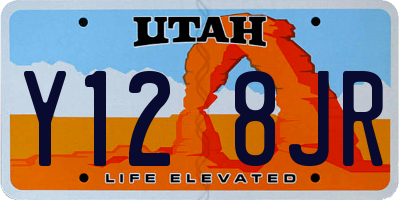 UT license plate Y128JR