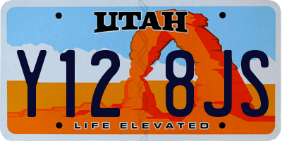 UT license plate Y128JS