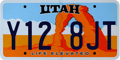 UT license plate Y128JT