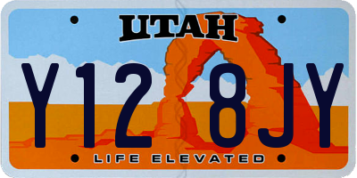 UT license plate Y128JY