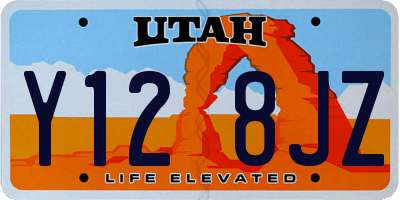 UT license plate Y128JZ