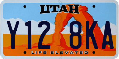 UT license plate Y128KA