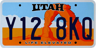 UT license plate Y128KQ