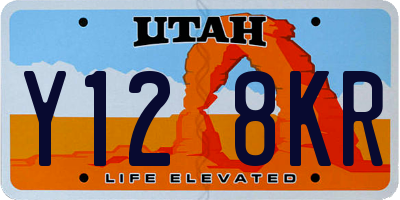 UT license plate Y128KR