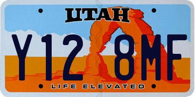 UT license plate Y128MF