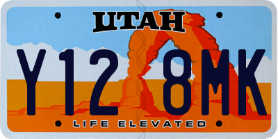 UT license plate Y128MK