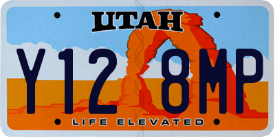 UT license plate Y128MP