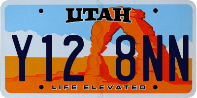 UT license plate Y128NN