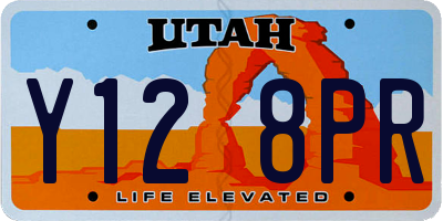 UT license plate Y128PR