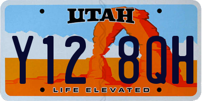 UT license plate Y128QH