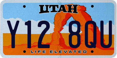 UT license plate Y128QU