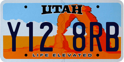 UT license plate Y128RB