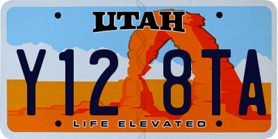 UT license plate Y128TA