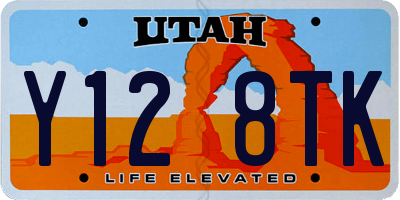 UT license plate Y128TK